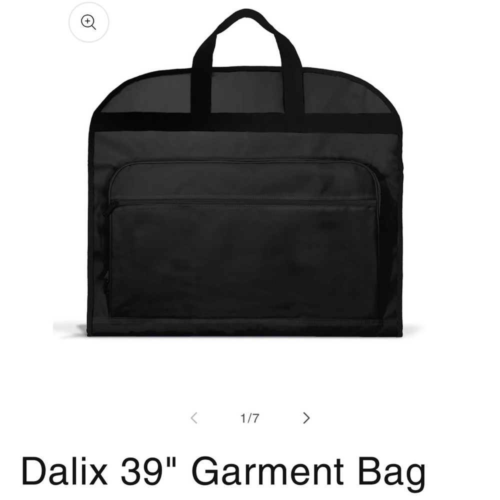 Black Travel Garment Bag